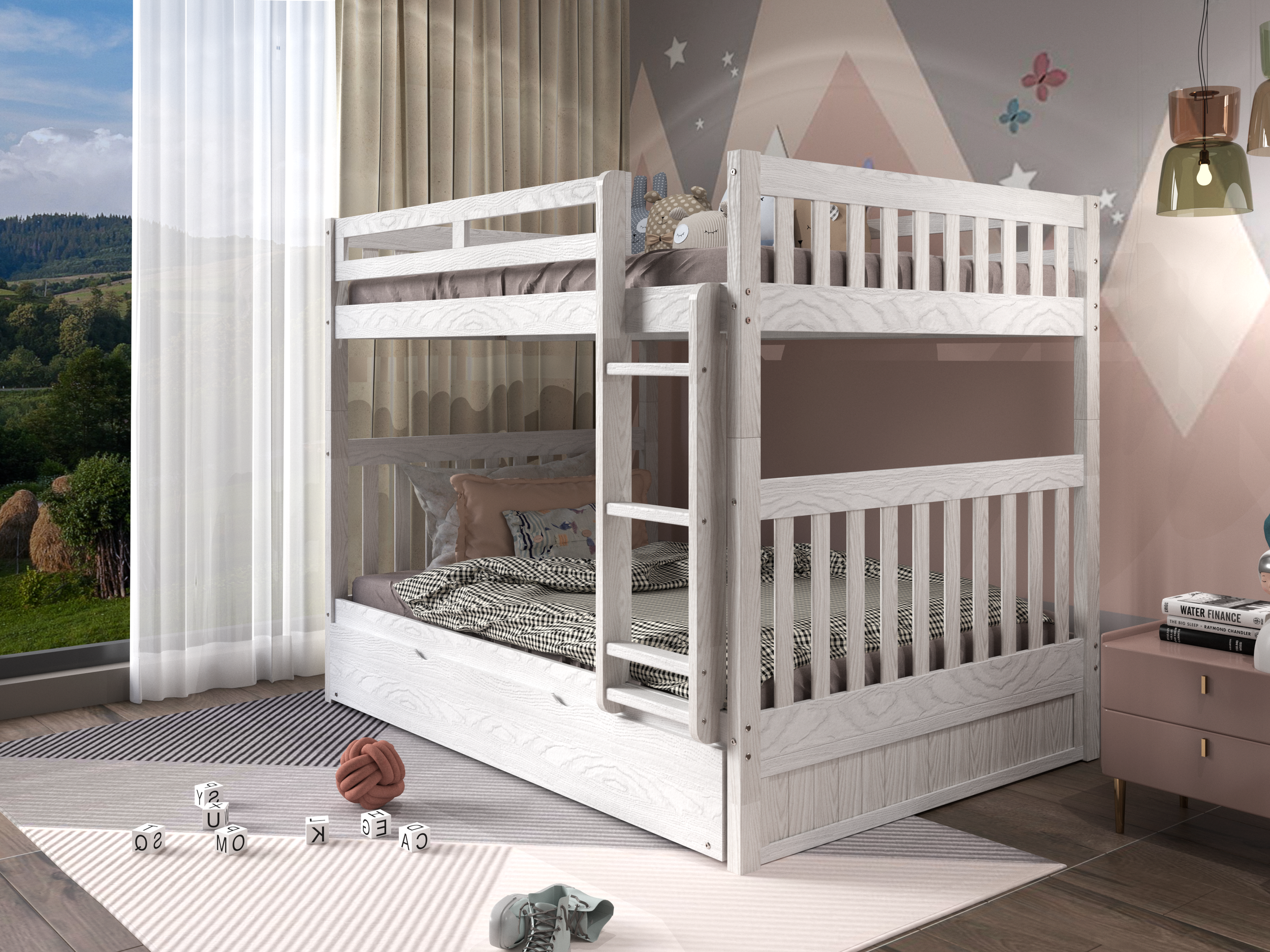 Full over Full Bunk in Ash Discovery World Furniture